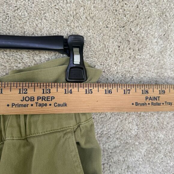 Blank NYC Paper Bag High Waisted Cinch Pants Size Large Wide Leg Olive Green - Picture 7 of 14